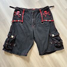 Tripp NYC Men's 2X Black Red Shorts Goth Rave Bondage Chains Industrial VTG for sale  Shipping to South Africa