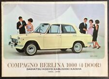 DAIHATSU COMPAGNO Sales Brochure c1960's Berlina 1000 SPIDER  Multi-Lingual for sale  Shipping to South Africa