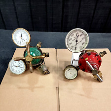 (2) Oxy-Acetylene Gas Gauges Seagraves NCG Type-R-109 Purox Type 34 Untested VTG, used for sale  Shipping to South Africa