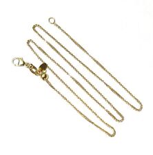 Used, 14k yellow gold Franco chain link necklace 16" 2.5g .88mm adjustable for sale  Cincinnati