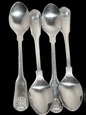 Lot of 4 Supreme Cutlery Towle ENGLISH SHELL TEASPOONS Stainless Flatware for sale  Shipping to South Africa