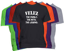 VÉLEZ Apellido Camisa Nombre Personalizado Camisa Familia Reunión Familiar Nombre Familiar Camiseta segunda mano  Embacar hacia Argentina