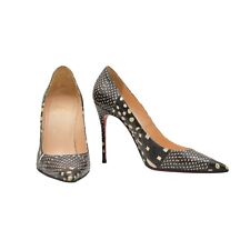 Used, Christian Louboutin Simple Watersnake Patchwork Decollete Pumps Black/White 40.5 for sale  Shipping to South Africa