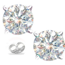 2.05 Ct Vvs1 :/Near WHITE Real MOISSANITE DIAMOND Engagement 925 SILVER EARRINGS for sale  Shipping to South Africa