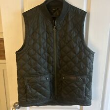 Barbour green gilet for sale  RICHMOND