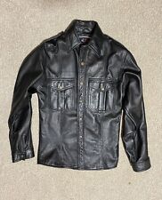 Mens black leather for sale  PLYMOUTH