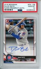 Bowman David Bote 2018 Paper Prospect automático PSA 10 #PA-DB segunda mano  Embacar hacia Argentina