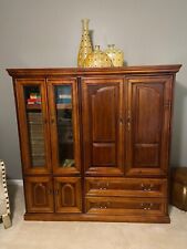 Entertainment center solid for sale  Stone Mountain