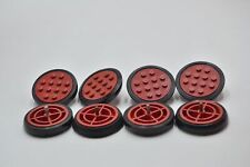 LEGO 8 x Reifen Felge rot Red Wheel with 12 Studs with Tire Smooth 715c01 comprar usado  Enviando para Brazil