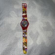 The Rugrats Movie FLOATING FLOWERS RED ANGELICA WATCH Burger King 1998 Loose, used for sale  Shipping to South Africa
