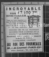 AU ROI DES FOURNEAUX CUISINIERE BOIS CHARBON   publicité advert 1950 d'occasion  Beaumont-de-Lomagne