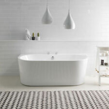 Used, BC Designs Ancora Back To Wall Gloss White Freestanding Bath Ex Display Bargain! for sale  Shipping to South Africa