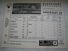 Chevrolet 1965 blaupunkt gebraucht kaufen  Birkenfeld