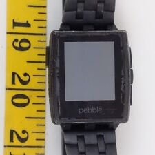 Smartwatch Pebble Steel 401b pulseira de metal relógio preto como não testado comprar usado  Enviando para Brazil