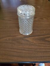 Vintage Unusual Avon Quilted Glass Jar with Feet and Gold Rim - Unusual Find... for sale  Saint Charles