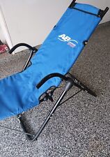 Cadeira espreguiçadeira AB Lounge esporte treino abdominal fitness exercício azul em excelente estado usado comprar usado  Enviando para Brazil