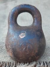 Antigua kettlebell que pesa 2 libras 0,813 kg Imperio ruso siglo 1900 hierro segunda mano  Embacar hacia Argentina