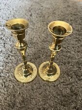 Vintage brass candlesticks for sale  LEEDS