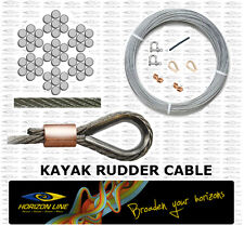 Used, Kayak rudder cable 1/16 Stainless Steel 316 wire replacement spare parts DIY kit for sale  Shipping to South Africa