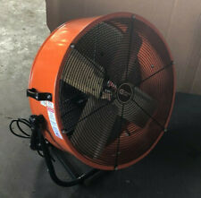 Orange Direct Drive Industrial Grade Fan w/ 180 degree tilt, used for sale  Weatherford