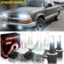 Para for Chevrolet S10 1998-2003 6x faro LED luces bajas bombillas blancas, usado segunda mano  Embacar hacia Argentina