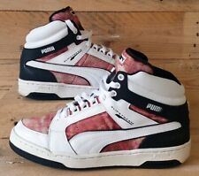 Puma Slip Stream Mid Leather Trainers UK8/US9/EU42 355648 01 White/Red/Black, used for sale  Shipping to South Africa
