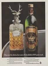 1976 Glenfiddich Pure Malt Scotch Whisky - Elk Decanter, Bottle - Print Ad Photo for sale  Shipping to South Africa
