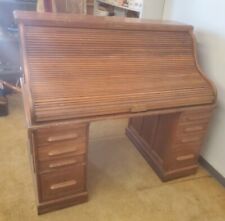 roll oak solid desk top for sale  Bellflower