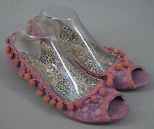 Sapatos de salto femininos Irregular Choice lilás e rosa 1" com detalhe Pom Pom Reino Unido 6 comprar usado  Enviando para Brazil
