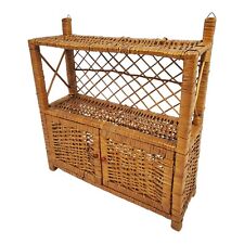 rattan cabinet shelf vintage for sale  Belleview