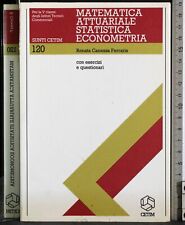 Matematica attuariale statisti usato  Ariccia