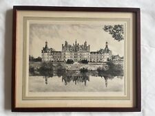 Estampe gravure chateau d'occasion  Fontainebleau