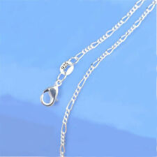 10PCS 16-18-20-22-24-26-28-30inch Jewelry 925 Silver Figaro Chain Necklaces TOP for sale  Shipping to South Africa