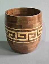 Segmented wood vase for sale  Barnegat