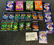 1999 Pokémon TCG Base Set Empty Booster Pack Wrappers Boxes Manuals RARE, used for sale  Shipping to Canada