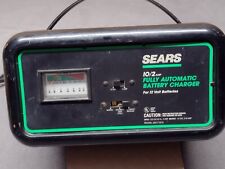 Cargador de batería totalmente automático Sears de colección 10/2 amperios modelo 200.71212, usado segunda mano  Embacar hacia Argentina