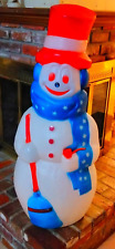Used, Vintage All Americana Frosty Snowman Blow Mold In Rarest Red White & Blue! for sale  Jacksonville