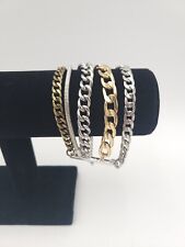 Jenny Bird Austin Cuff Mixed Metal Multistrand Layered Chain Bracelet Signed  for sale  Shipping to South Africa