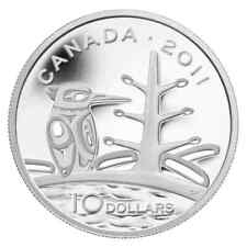 2011 Canadá $10 The Canadian Boreal Forest moneda de plata pura sin caja sin certificado de autenticidad segunda mano  Embacar hacia Argentina