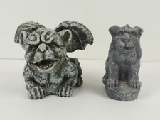 Pair Of Concrete Gargoyles Garden Decor Statues for sale  Shipping to South Africa
