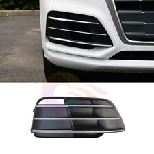 Black Right Side Front Bumper Foglight Grille Cover w/ Chrome For Audi Q5 18-20s for sale  Shipping to South Africa