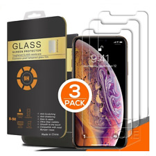 3X Tempered Glass Screen Protector For iPhone 15 14 13 12 11 Pro Max X XS XR 8 7 for sale  Shipping to South Africa