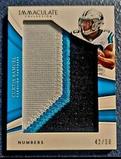 2018 IMMACULATE Curtis Samuel 3-Color Patch Relic #/25 Carolina Panthers KHH  for sale  Shipping to South Africa