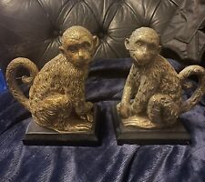 Pair resin monkey for sale  SWINDON
