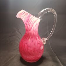 Pink glass vase for sale  CARDIFF