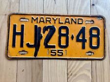 1955 maryland license plate for sale  Tacoma