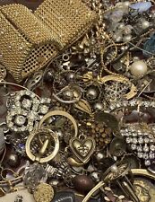 Vintage to Modern craft broken rhinestone costume jewelry lot 1lb RANDOM for sale  Shipping to South Africa