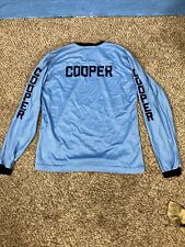 Camiseta deportiva vintage de motocross de Cooper manga larga azul sobre azul talla M segunda mano  Embacar hacia Mexico