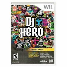 Nintendo Wii DJ Hero 1 Videojuego Canciones de éxito Tocadiscos Estilo Beat Acción Rasguño, usado segunda mano  Embacar hacia Argentina