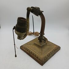 Vintage Verdelite Bankers Lamp  Pat 1917  Made In U.S.A Square Base, used for sale  Shipping to South Africa